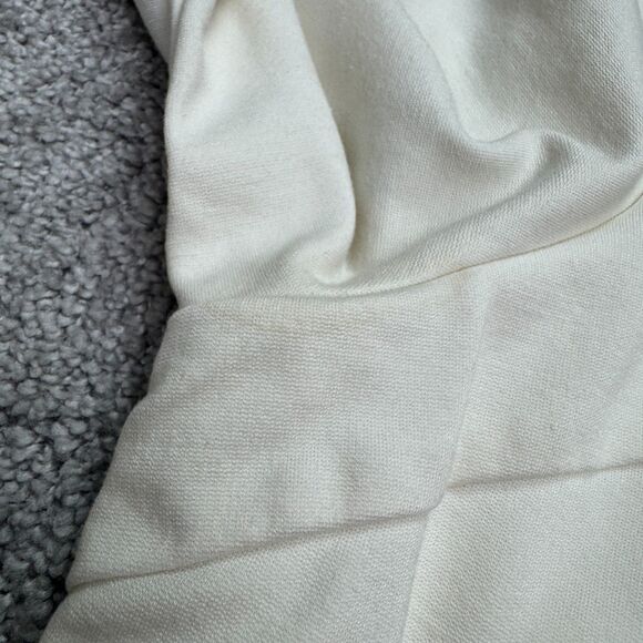 Chico's Midi Sheath Dress Womens 0 us 4 Cream Ivory 3/4 Sleeve Ponte Knit Work - Picture 6 of 16